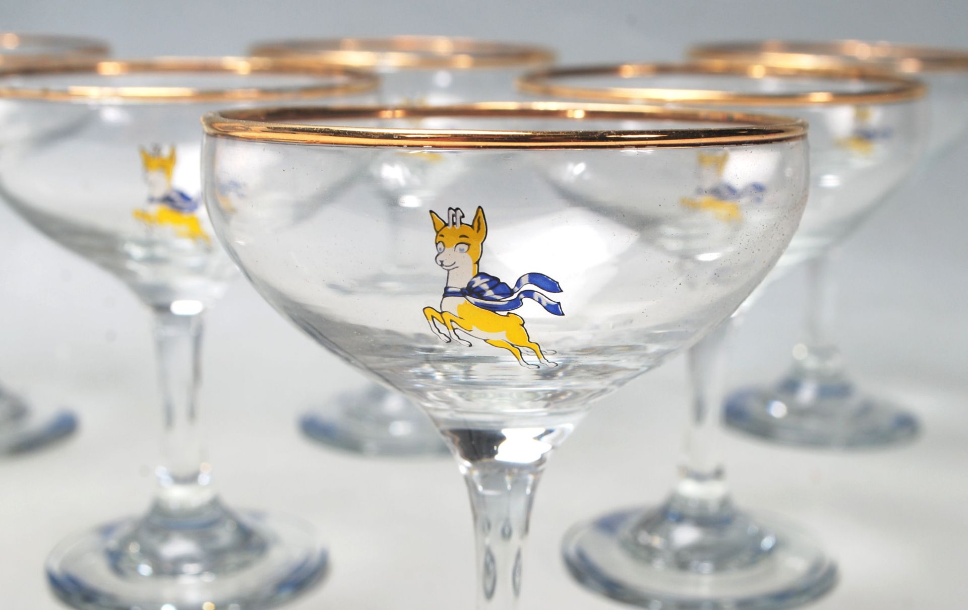 VINTAGE RETRO BABYCHAM GLASSES - Bild 3 aus 6