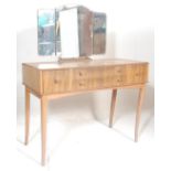 A VINTAGE 20TH CENTURY RETRO TEAK DRESSING TABLE