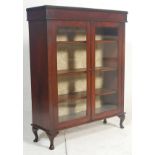 ANTIQUE VICTORIAN MAHOGANY BOOKCASE CABINET