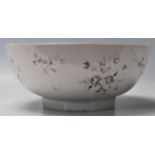 An 18th century Chinese antique porcelain centrepiece bowl with hand painted floral blossom