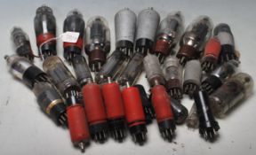 A collection of retro vintage radio valves to incl