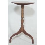 A 19th century George III mahogany tripod wine tab