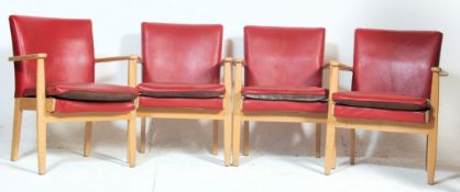 SET OF FOUR VINTAGE 20TH CENTURY PARKER KNOLL ARMC