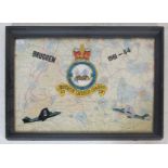 ROYAL AIR FORCE 213 SQUADRON FRAMED PRESENTATION