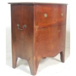 A Regency Revival III bow front commode having cir