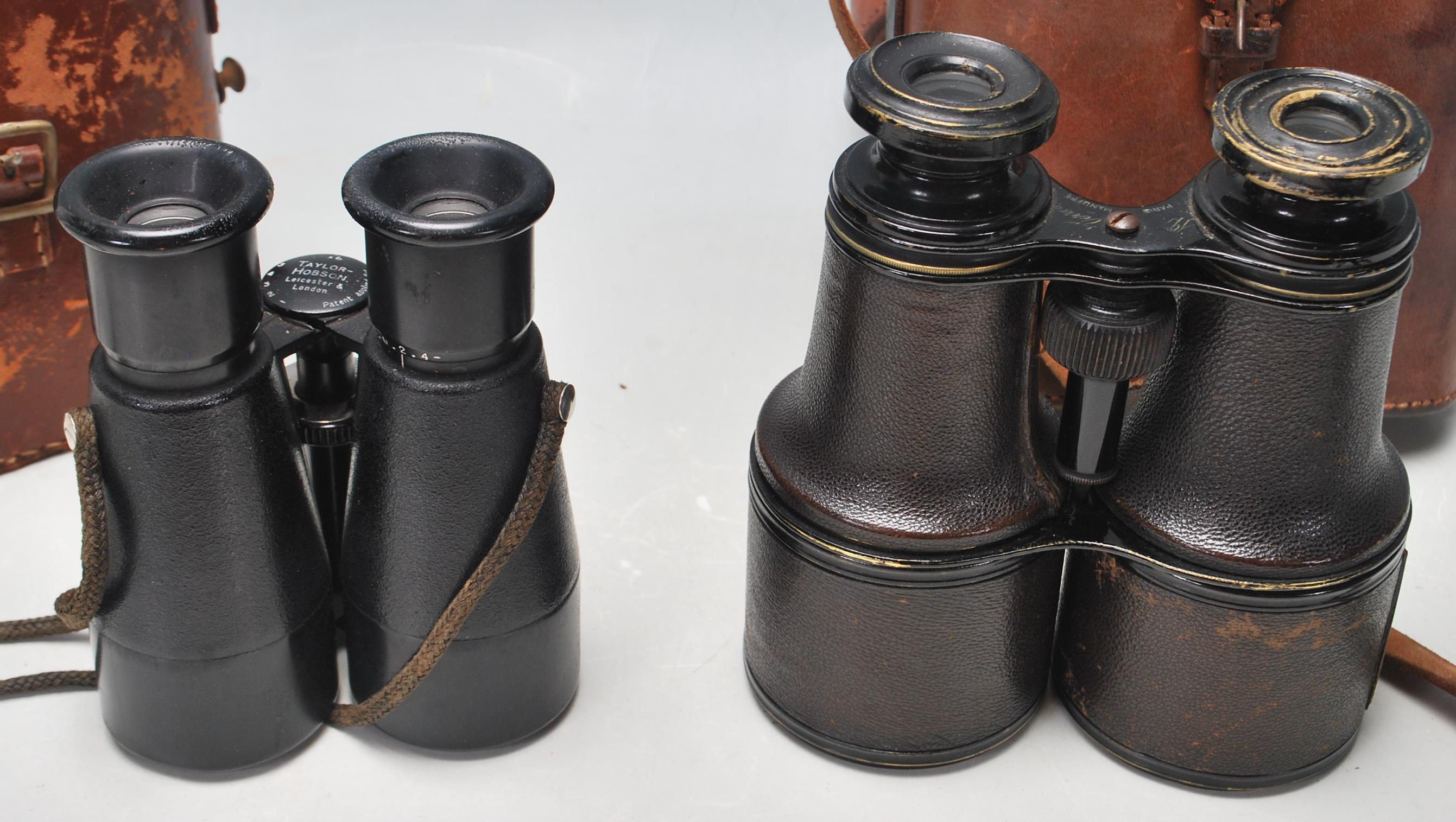 Two vintage 20th Century pairs of binoculars to in - Image 2 of 5