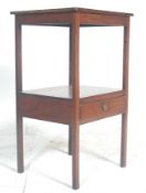 A 19th century George III mahogany whatnot etagere