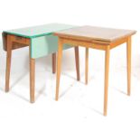 PAIR OF RETRO VINTAGE 1970S FORMICA TABLES