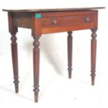 A 19TH CENTURY VICTORIAN MAHOGANY WRITING TABLE