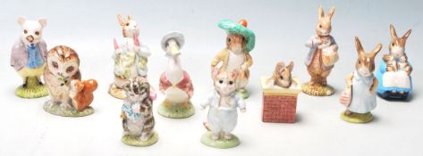 A LARGE COLLECTION OF ROYAL ALBERT BEATRIX POTTER FIGURES