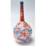 JAPANESE IMARI BLUE AND RED VASE