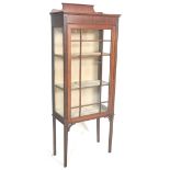 EDWARDIAN MAHOGANY BOOKCASE CABINET