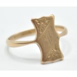 VICTORIAN 9CT GOLD SIGNET RING