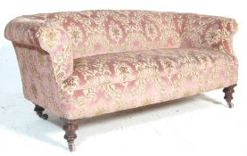 VICTORIAN CHESTERFIELD FLORAL SOFA
