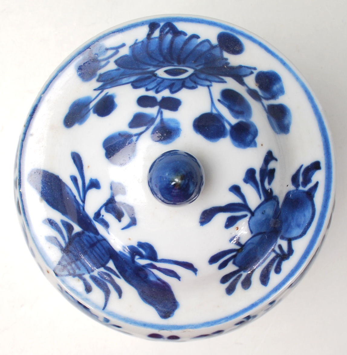 CHINESE BLUE AND WHITE GINGER LIDDED JAR - Image 4 of 7