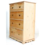 ANTIQUE UPRIGHT PINE CHEST OF DRAWERS