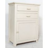 A VINTAGE 1930’S WHITE PAINTED KITCHEN CUPBOARD.
