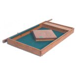 An original vintage 20th century bur / pub skittles table top game, wooden construction, removable
