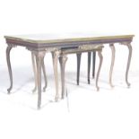 MARBLE AND GILT METAL NEST OF TABLES