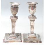 ANTIQUE SILVER HALLMARKED CANDLESTICKS