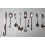 COLLECTION OF ANTIQUE HALLMARKED STERLING SILVER CUTLERY