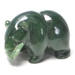 VINTAGE LATE 20TH CENTURY JADE BEAR