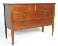 AN EDWARDIAN MAHOGANY CHEST OF DRAWS 2 OVER 2