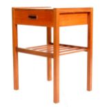 RETRO 20TH CENTURY TEAK WOOD BEDSIDE CABINET