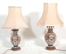 CHINESE STYLE FAMILLE NOIR LAMPS