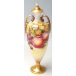 ROYAL WORCESTER VASE J SMITH