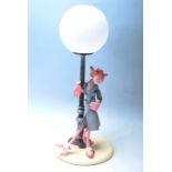 A vintage retro 20th century Pink Panther novelty lamp / desk lamp depicting the iconic character