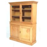 ANTIQUE EARLY 20TH CENTURY PINE BOOKCASE