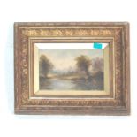 VICTORIAN OIL ON BOARD LANDSCAPE PAINTING