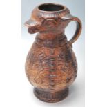A rare vintage 20th century German Jasba Tierkeramix animal jug, 1970’s German Fat Lava vase