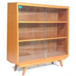 MID CENTURY TEAK WOOD DISPLAY CABINET