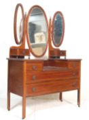 AN ANTIQUE EDWARDIAN MAHOGANY DRESSING TABLE CHEST