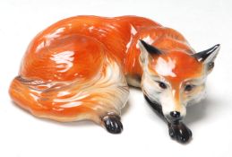 STUDIO ART POTTERY FOX FIGURINE