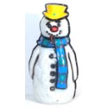 VINTAGE LARGE CHRISTMAS SNOWMAN LIGHT UP DECOATION