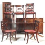 FULL ANTIQUE STYLE MAHOGANY DINING ROOM SUITE