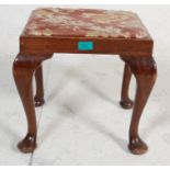 GEORGIAN MAHOGANY FOOT STOOL