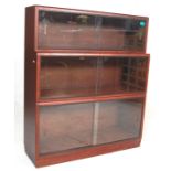 SIMPLEX MAHOGANY LAWYERS BOOKCASE