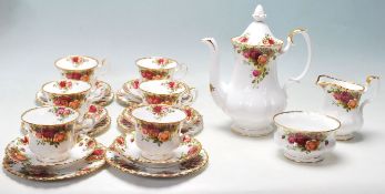 ROYAL ALBERT OLD COUNTRY ROSES COFFEE SERVICE