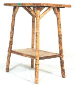 AN ANTIQUE BAMBOO SIDE TABLE