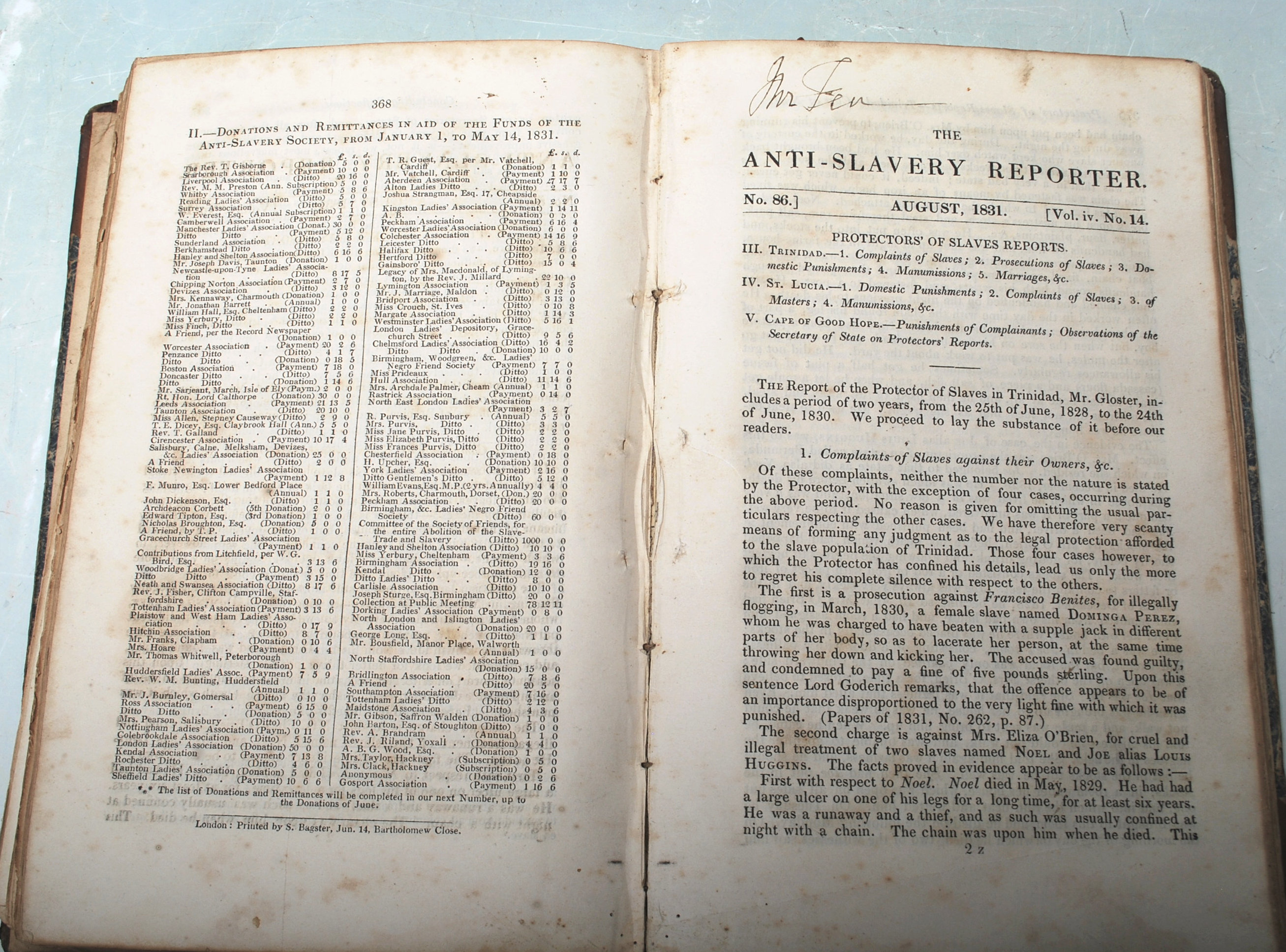 WILLIAM IV ANTI SLAVERY 19TH CENTURY BOOK - Image 5 of 6