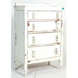 A 1920 ART DECO SHABBY CHIC CHEST OF DRAWERS