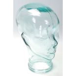 20TH CENTURY GLASS SHOP DISPLAY HEAD