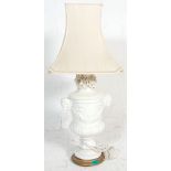 ANTIQUE ITALIAN BLANC DE CHINE LAMP