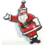VINTAGE FATHER CHRISTMAS LIGHT UP WALL DECORATION