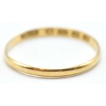 VICTORIAN 22CT GOLD BAND RING