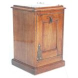 EDWARDIAN COAL SCUTTLE FALL FRONT BOX